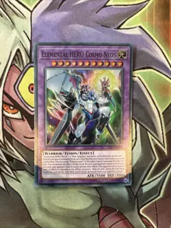 SAST-EN036 Elemental Hero Cosmo Neos Super Rare Unlimited Edition NM Yugioh Card - Image 1