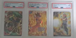 3 PSA Graded Dragon Ball Cards PSA 9 Trunks, PSA 8 God Goku & PSA 6 #17! - Image 1