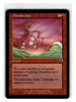 MTG Magic The Gathering Thunderclap Common Moderately Played - Image 1
