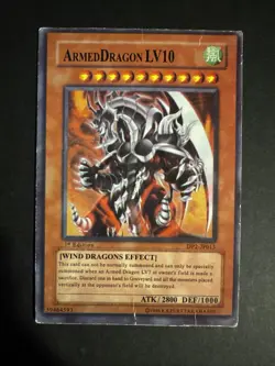Armed Dragon LV10 DP2-JP013 1st Edition Yugioh FAKE CARD - Image 1