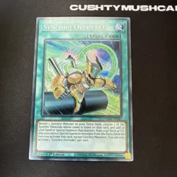 YUGIOH SYNCHRO OVERTAKE SECRET RARE DAMA-EN067 1ST EDITION - Image 2