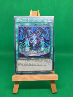 MP23-EN239 Runick Fountain Prismatic Secret Rare 1st Edition YuGiOh - Image 1