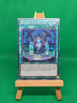 MP23-EN239 Runick Fountain Prismatic Secret Rare 1st Edition YuGiOh - Image 3