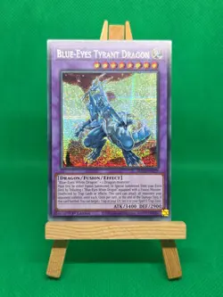 MP23-EN019 Blue-Eyes Tyrant Dragon Prismatic Secret Rare 1st Edition YuGiOh - Image 1