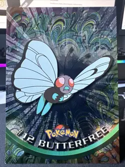 Butterfree #12 - Black Logo - Pokemon Topps Card - Image 1