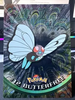 Butterfree #12 - Black Logo - Pokemon Topps Card - Image 3