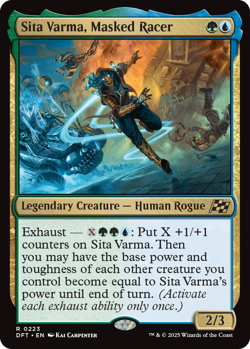 Sita Varma, Masked Racer 0223 ~ Rare NM MTG Aetherdrift - Image 1