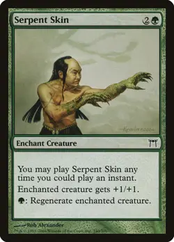 Serpent Skin - Champions of Kamigawa MTG MAGIC PLYD ENCHANT CREATURE - Image 1