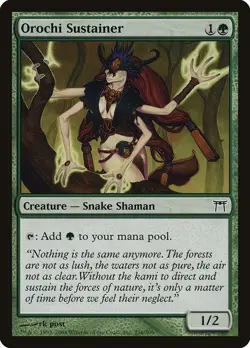 Orochi Sustainer - Champions of Kamigawa MTG MAGIC PLYD CREATURE SNAKE SHAMAN - Image 1