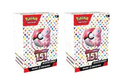 Pokemon 151 Scarlet & violet Booster Bundle Trading Card Set sealed - 6 Packs x2 - Image 1