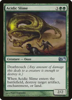 Acidic Slime - Magic 2011 MTG MAGIC PLYD CREATURE OOZE - Image 1