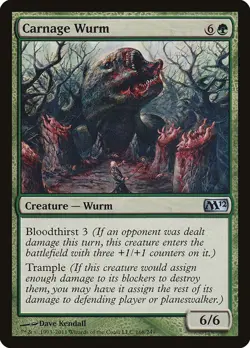 Carnage Wurm - Magic 2012 PLYD MTG MAGIC CREATURE WURM - Image 1