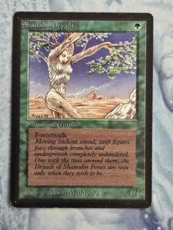 Shanodin Dryads - Beta - Magic the Gathering - MTG - Light Play - Image 1