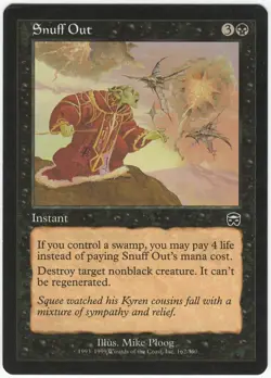 1x Snuff Out MTG Mercadian Masques Lightly Played - Image 1