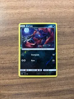 💎Reverse Holo Foil Zorua # 52/73 Shining Legends Set Pokemon Cards LP - Image 1