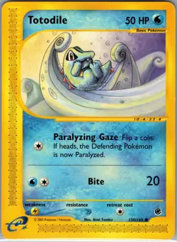 Totodile 135/165 - Pokemon TCG Expedition Base Set - Common Regular (LP) - Image 1