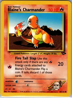 Blaine's Charmander 60/132 Common - Pokemon TCG Gym Challenge - Regular (LP) - Image 1