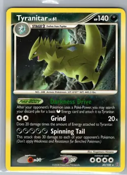 Tyranitar 30/100 - Pokemon TCG Diamond & Pearl: Stormfront - Regular Rare (LP) - Image 1