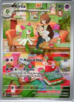 Kirlia 212/198 - Pokemon Scarlet & Violet Base Set - Illustration Rare (NM) - Image 1