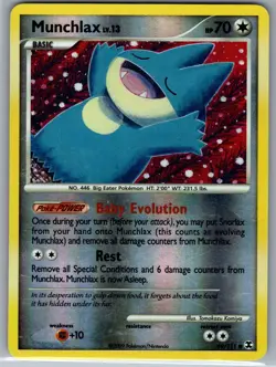 Munchlax 69/111 Common - Pokemon TCG Platinum: Rising Rivals - Reverse Holo (LP) - Image 1