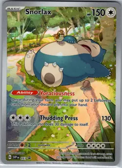 Snorlax SVP 051 - Pokemon TCG SV: Black Star Promo - Illustration Rare (NM) - Image 1