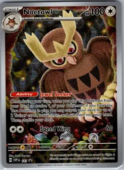 Noctowl SVP 141 - Pokemon SV Black Star Promos - Full Art Illustration Rare (NM) - Image 1