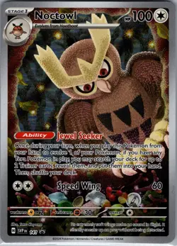Noctowl SVP 141 - Pokemon SV Black Star Promos - Full Art Illustration Rare (NM) - Image 1