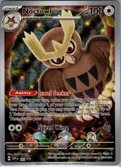 Noctowl SVP 141 - Pokemon SV Black Star Promos - Full Art Illustration Rare (NM) - Image 1