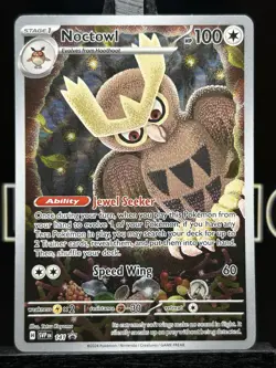 Noctowl SVP 141 - Pokemon SV Black Star Promos - Full Art Illustration Rare (NM) - Image 3