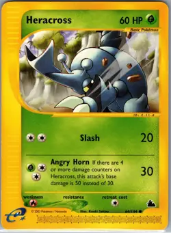 Heracross 64/144 Common - Pokemon TCG Skyridge - Regular (LP) - Image 1