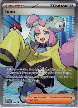 Iono SVP 124 - Pokemon TCG SV: Scarlet & Violet Promo - Full Art Holo Promo (NM) - Image 1