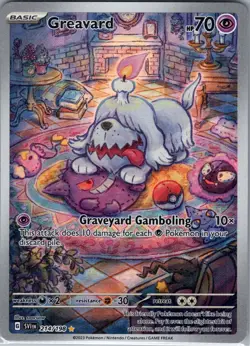 Greavard 214/198 - Pokemon Scarlet & Violet Base Set - Illustration Rare (NM) - Image 1