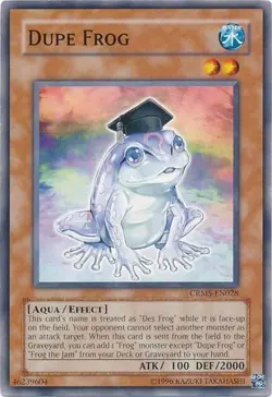 YUGIOH Dupe Frog - CRMS-EN028 - Common UNL Edition NM - Image 1