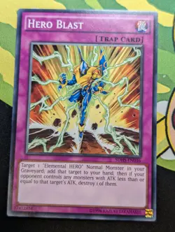 Hero Blast - SDHS-EN036 - YuGiOh TCG - Common - Light Play - Image 1