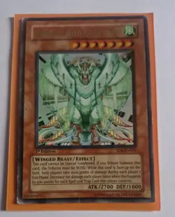 1x YuGiOh! Simorgh, Bird of Divinity (SD8-EN001) Ultra Rare 1st Edition Played - Image 1