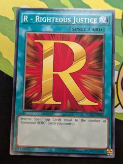 R - Righteous Justice - SDHS-EN030 - YuGiOh TCG - Common - Light Play - Image 1