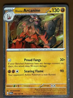 Hisuian Arcanine #100/167 Cosmos Holo Blister Exclusives Pokemon Card TCG - Image 1