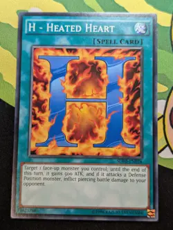 H - Heated Heart - SDHS-EN028 - YuGiOh TCG - Common - Light Play - Image 1