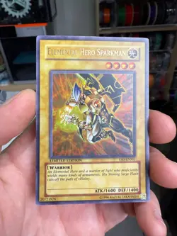 Yugioh ELEMENTAL HERO SPARKMAN Limited Edition Ultra Rare YSD-ENS01 LP - Image 1