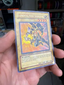 Yugioh ELEMENTAL HERO SPARKMAN Limited Edition Ultra Rare YSD-ENS01 LP - Image 2