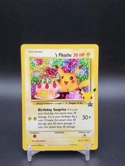 Birthday Pikachu 24 Black Star Promo Celebrations NM Pokemon Card - Image 1