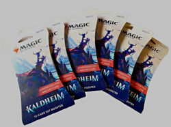 MTG Kaldheim Set Booster Pack Lot of 6 Packs 12 Cards each 72 Cards NEW - Image 1