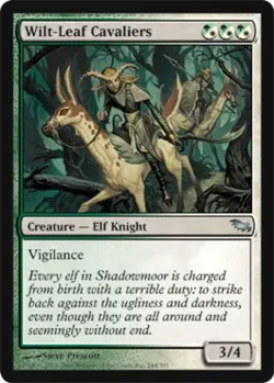 Wilt-Leaf Cavaliers - Medium Play MTG Shadowmoor - Image 1