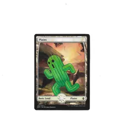 Plains Cactuar from FF MAGIC THE GATHERING MTG ARTWORK ALTERED FINAL FANTASY - Image 1