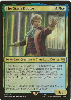The Sixth Doctor 0159 Rare MTG Universes Beyond: Doctor Who NM/M BBC - Image 1