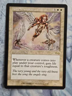 Angelic Chorus x 4 - Urza's Saga - Magic the Gathering - MTG - Light Play - Image 2