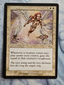 Angelic Chorus x 4 - Urza's Saga - Magic the Gathering - MTG - Light Play - Image 4