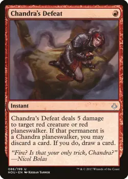 Chandra's Defeat - Hour of Devastation MTG MAGIC INSTANT #086 - Image 1