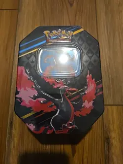 Pokemon TCG Galarian Moltres & Articuno Card Crown Zenith Tin - Image 1