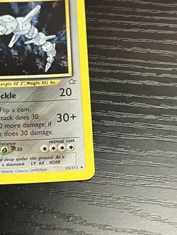 Pokemon TCG Steelix 15/111 Neo Genesis Set Holo Rare Vintage WOTC 2000 LP - Image 5